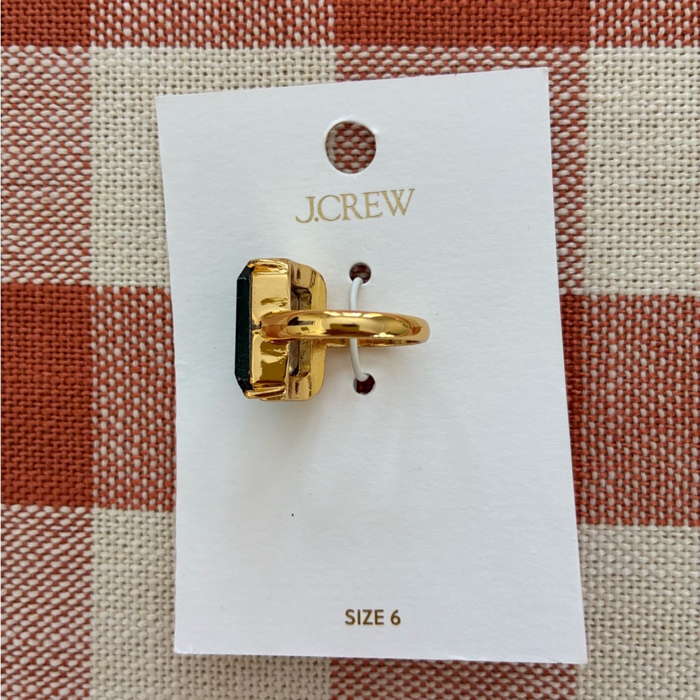 J. Crew Factory Women’s Emerald Ring. Size 6. New with Tag. - Picture 5 of 5